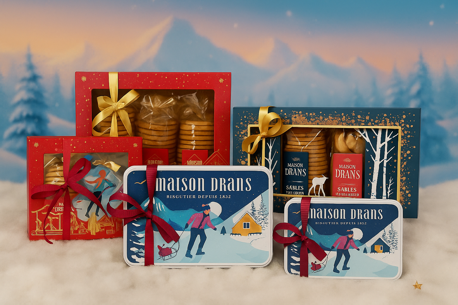 Coffrets gourmands de Noël