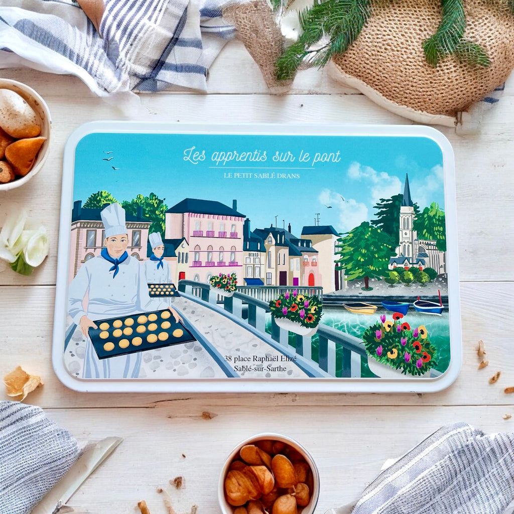 Boite fer "Sablé" garnie de Sablés