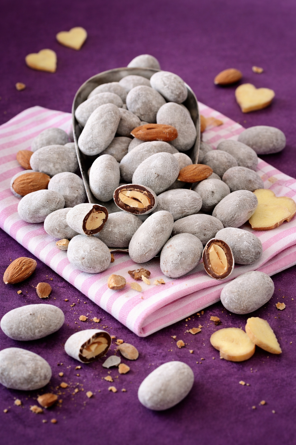 Les Béguins : Amandes chocolat et sucre glace