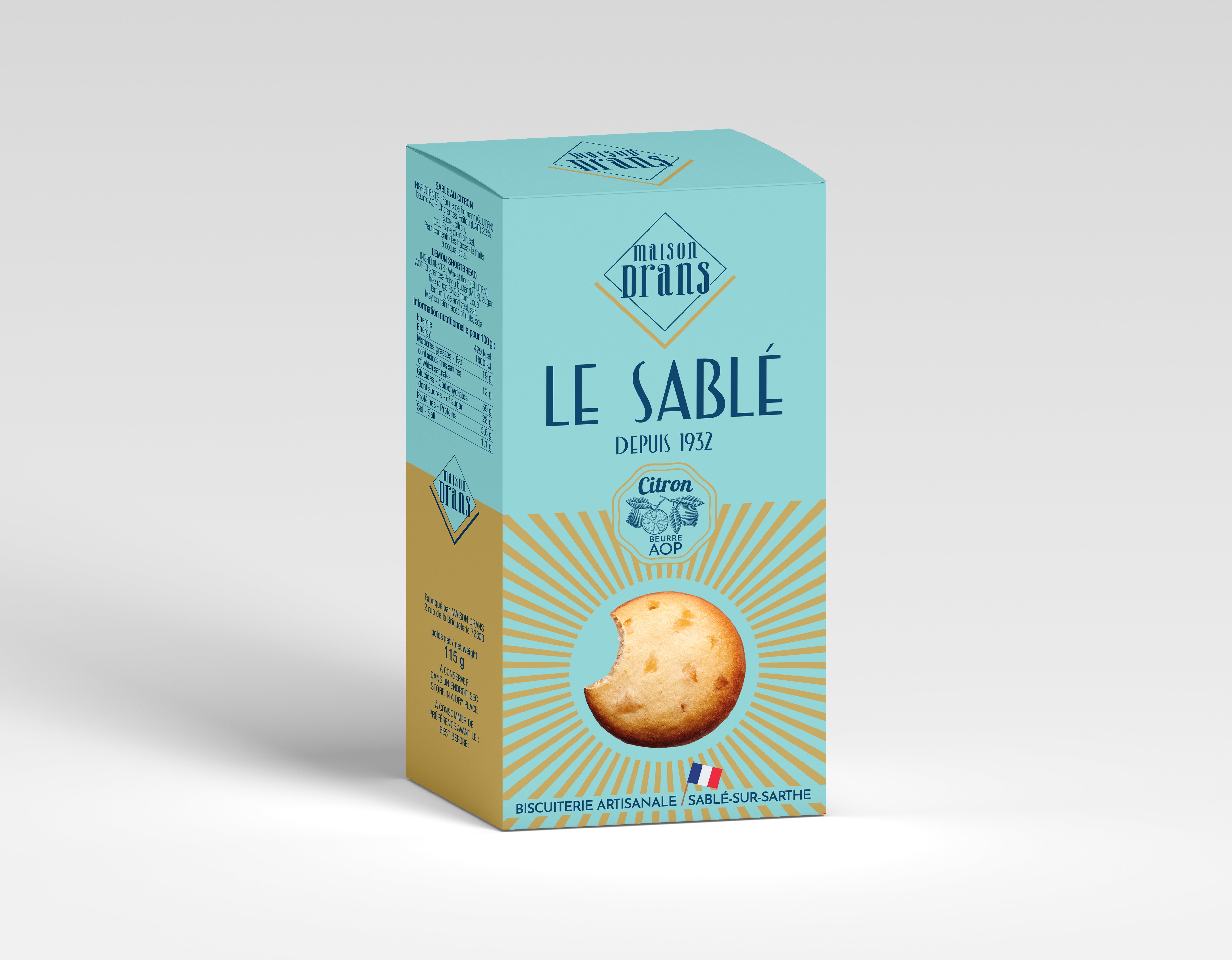 Le mini Sablé au citron – Maison Drans